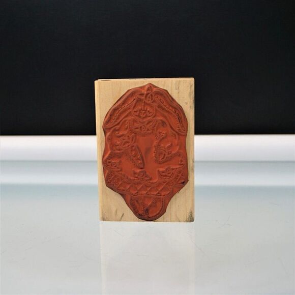 Easter Stamp Lady Bunny Rabbit Stitched Doll Stampede Rubber Stamp - Picture 3 of 5